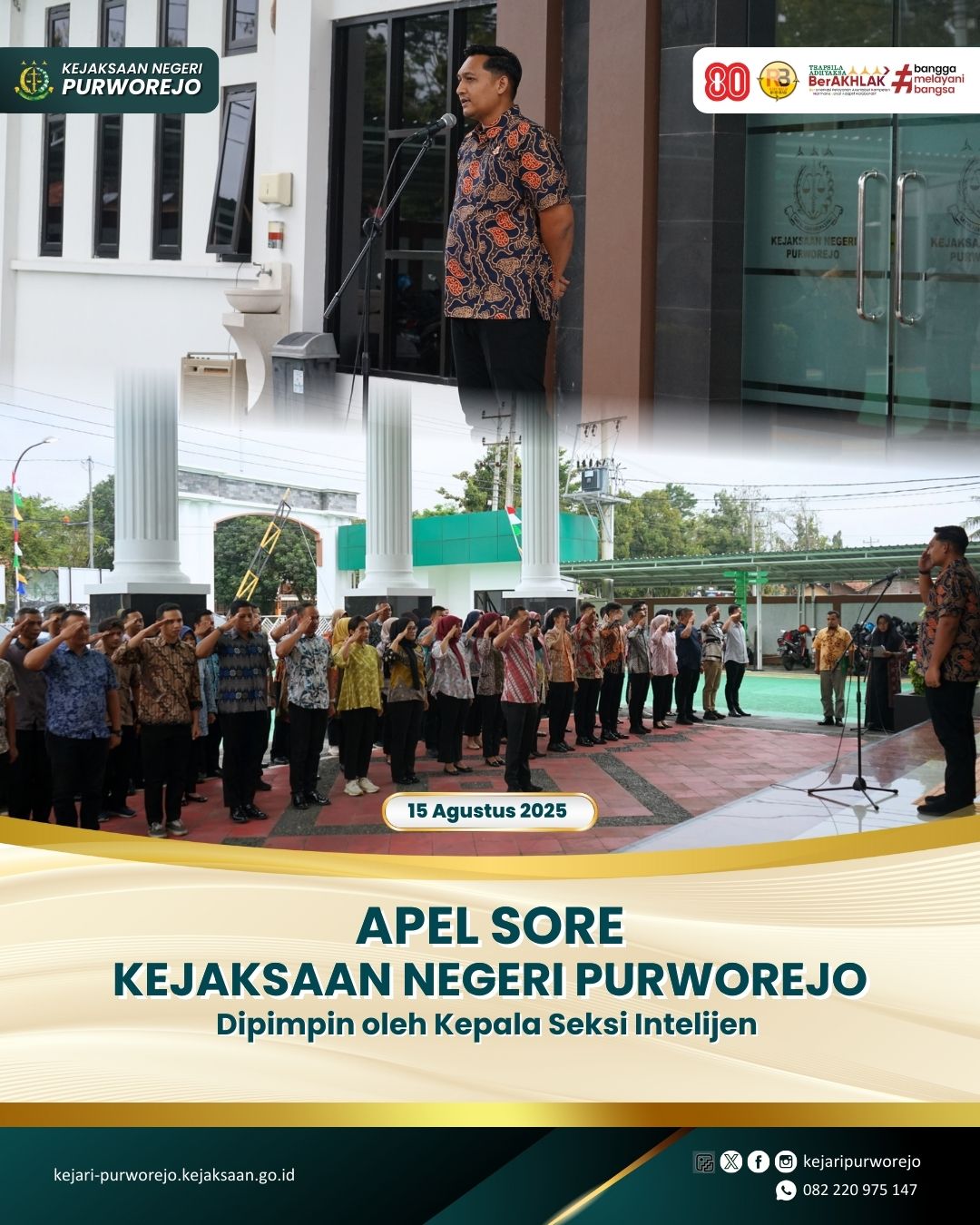 Apel Sore Kejaksaan Negeri Purworejo