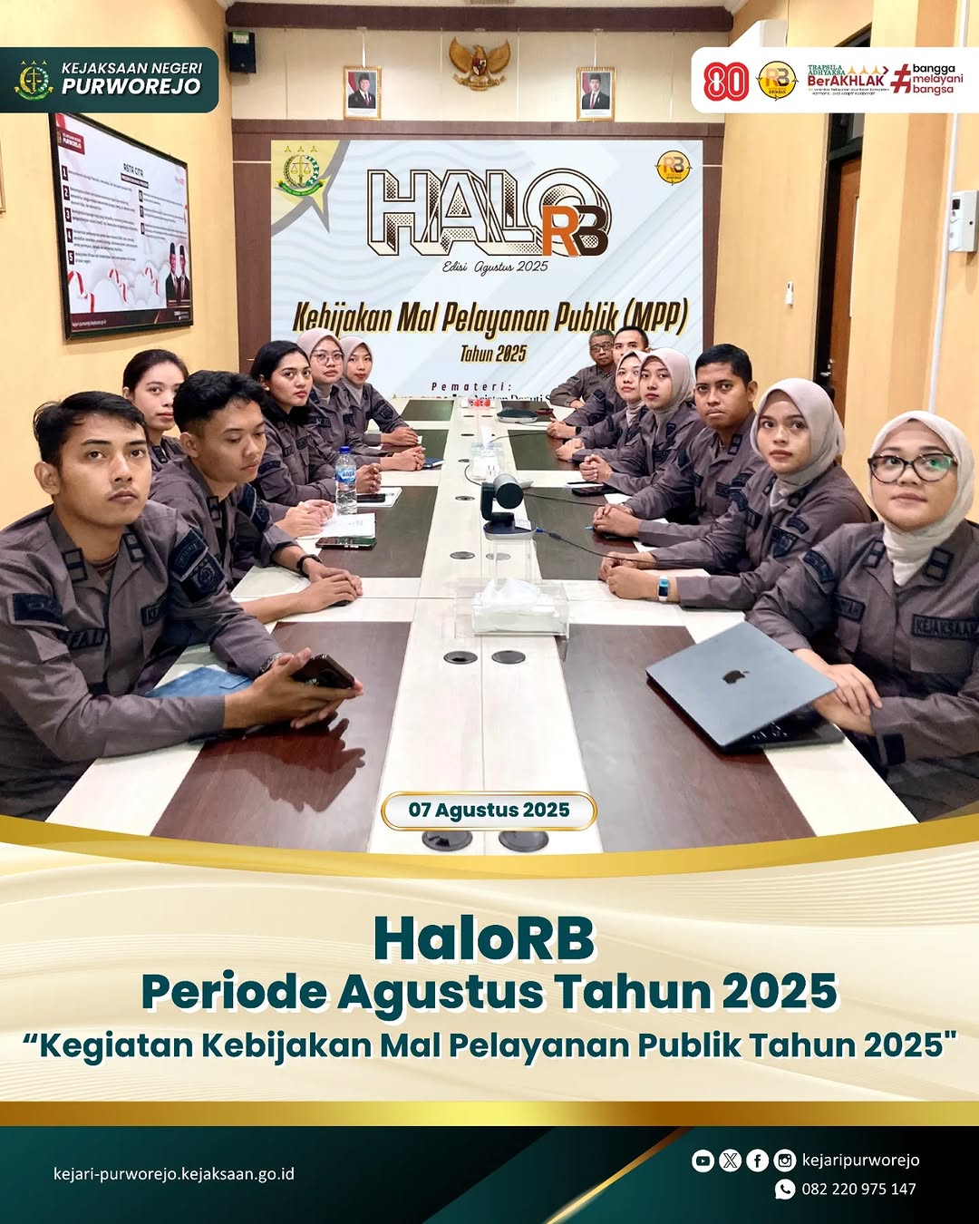HaloRB Periode Agustus Tahun 2025 dengan tema “Kebijakan Mal Pelayanan Publik (MPP) Tahun 2025”
