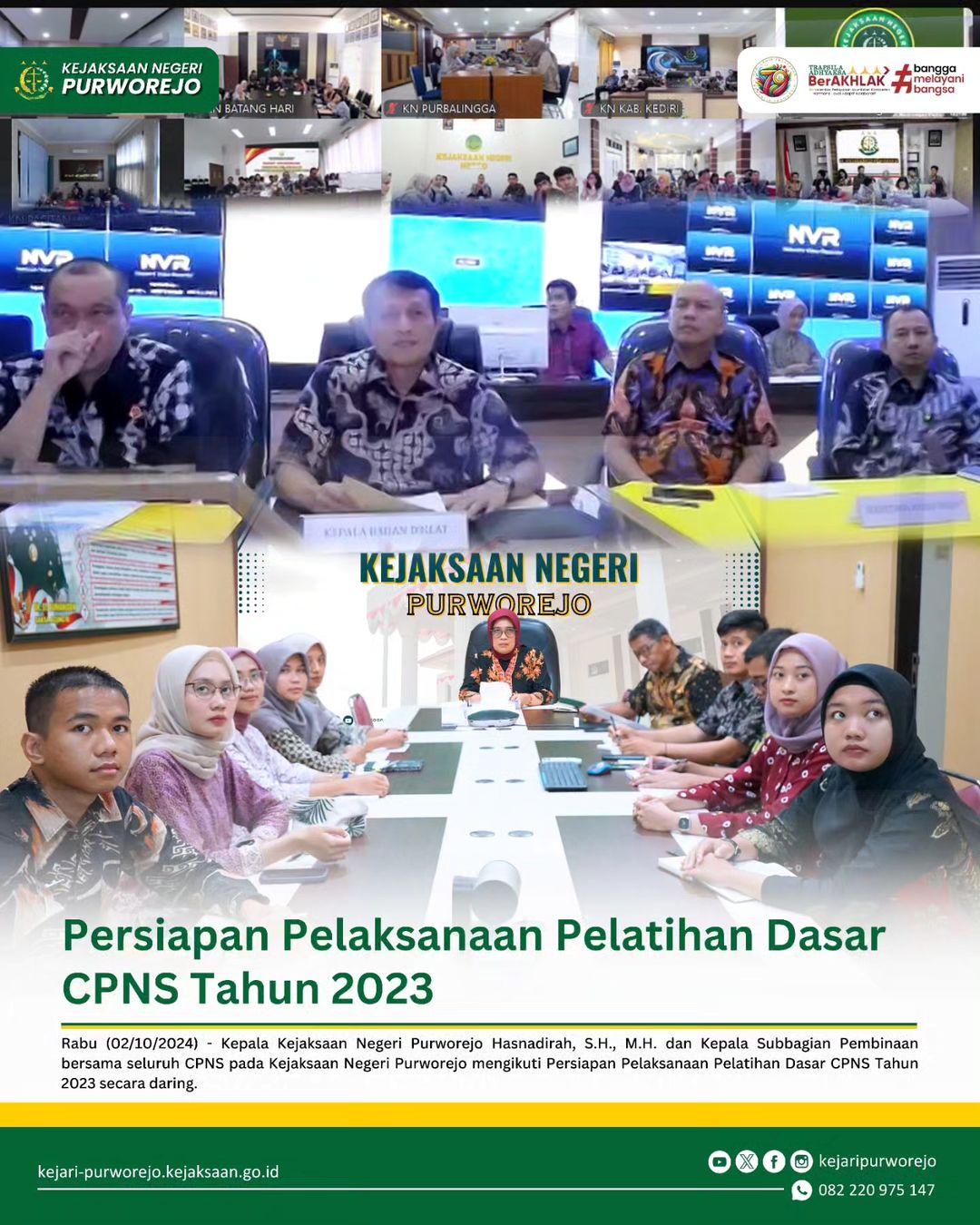 Persiapan Pelaksanaan Pelatihan Dasar CPNS Tahun 2023