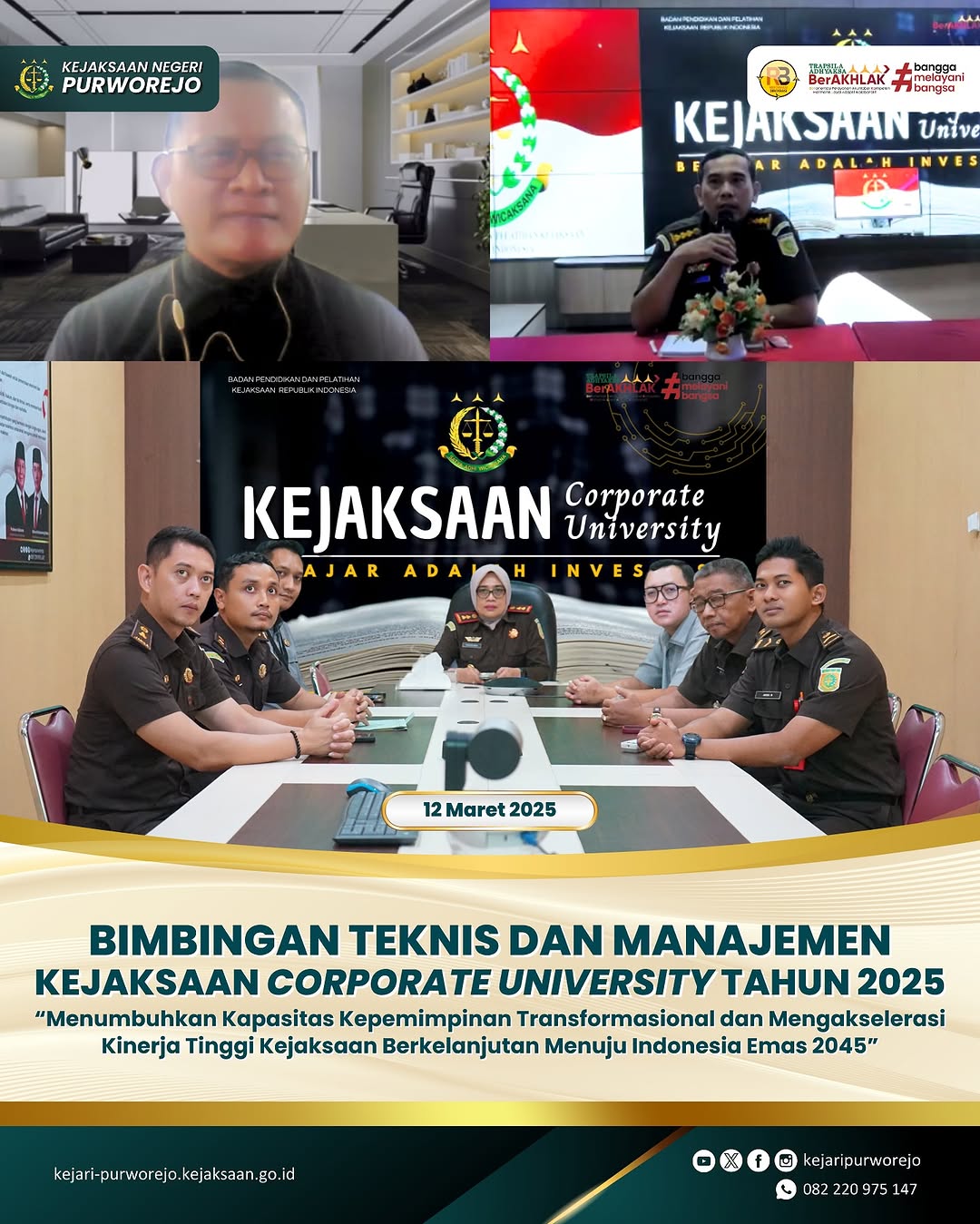 Bimbingan Teknis dan Manajemen Kejaksaan Corporate University Tahun 2025