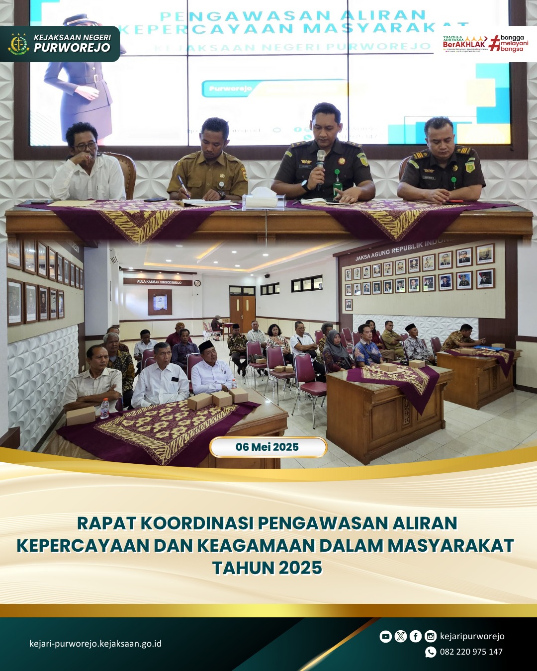 Rapat Koordinasi Pengawasan Aliran Kepercayaan dan Keagamaan dalam Masyarakat Tahun 2025
