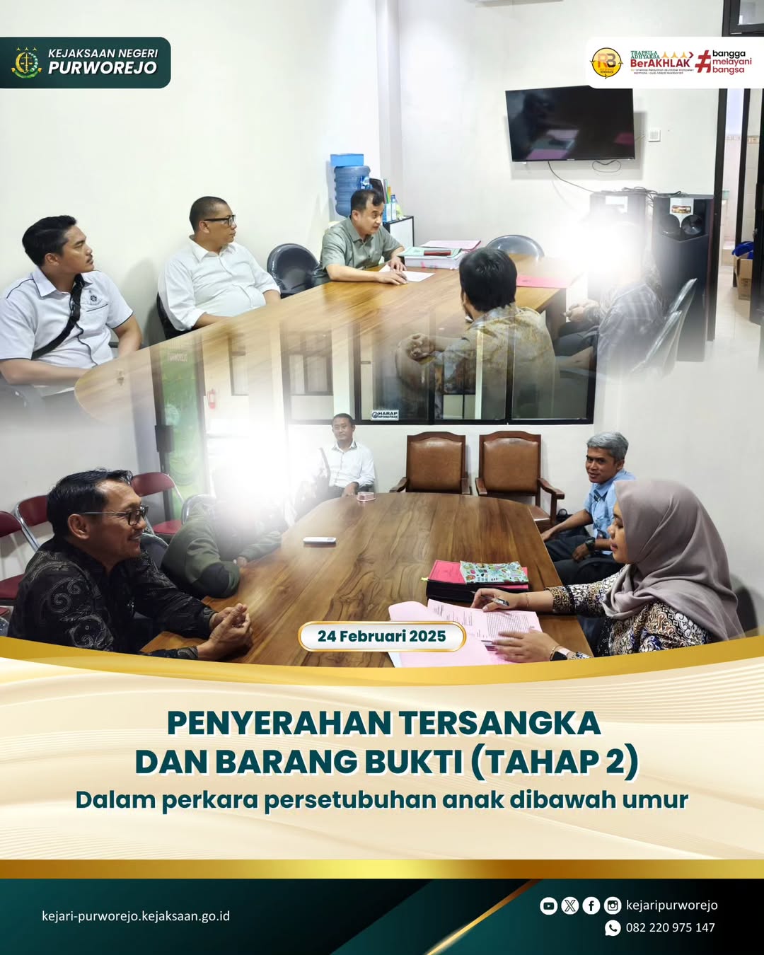 Penyerahan Anak dan Barang Bukti (Tahap 2) dalam Perkara Persetubuhan anak di bawah umur