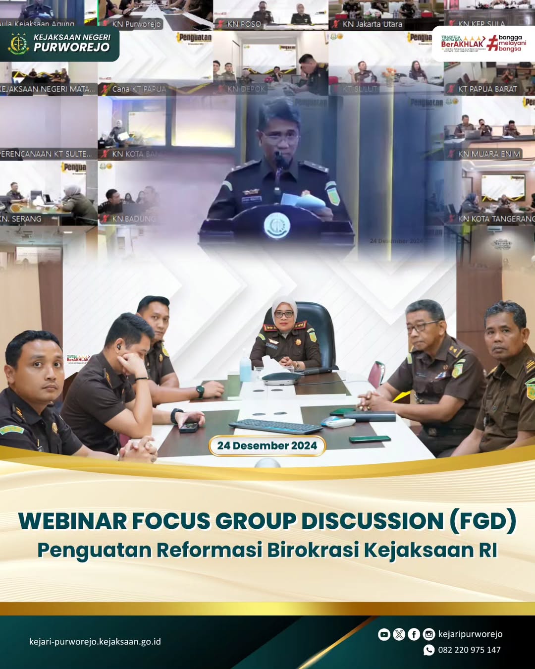 Webinar Focus Group Discussion (FGD) Penguatan Reformasi Birokrasi Kejaksaan RI