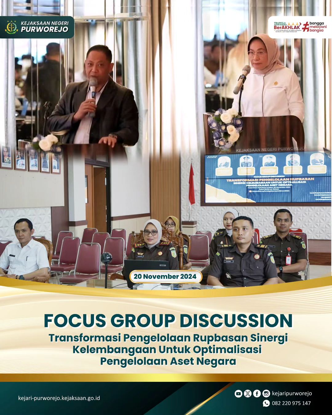Focus Group Discussion Transformasi Pengelolaan Rupbasan Sinergi Kelembagaan untuk Optimalisasi Pengelolaan Aset Negara