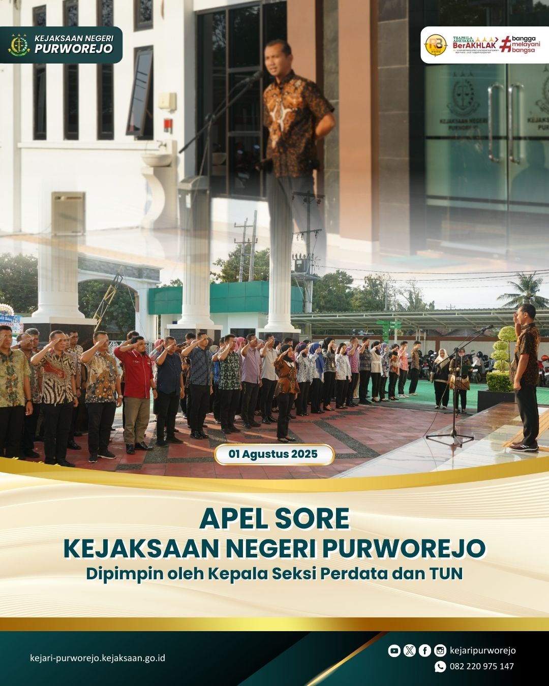 Apel Sore Kejaksaan Negeri Purworejo