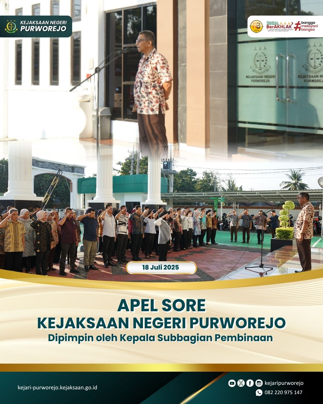 Apel Sore Kejaksaan Negeri Purworejo