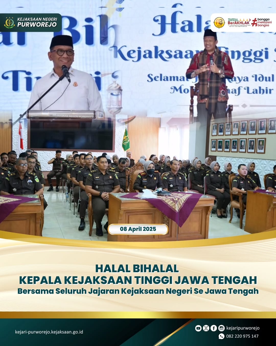Halal Bihalal Kejaksaan Tinggi Jawa Tengah bersama Seluruh Jajaran Kejaksaan Negeri Se-Jawa Tengah