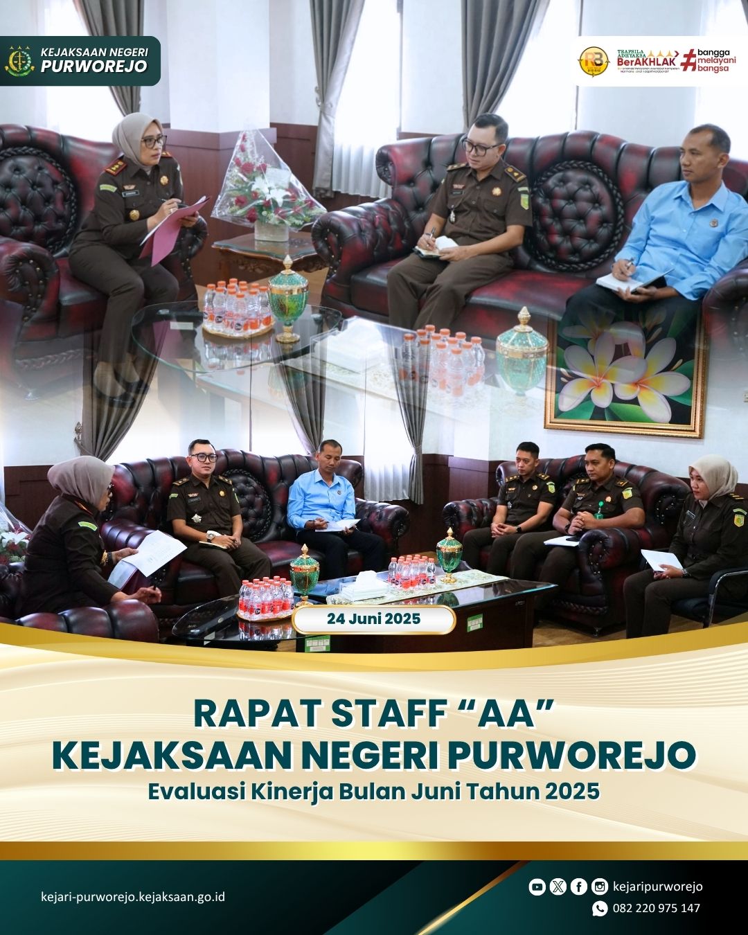 Rapat Staff AA Kejaksaan Negeri Purworejo