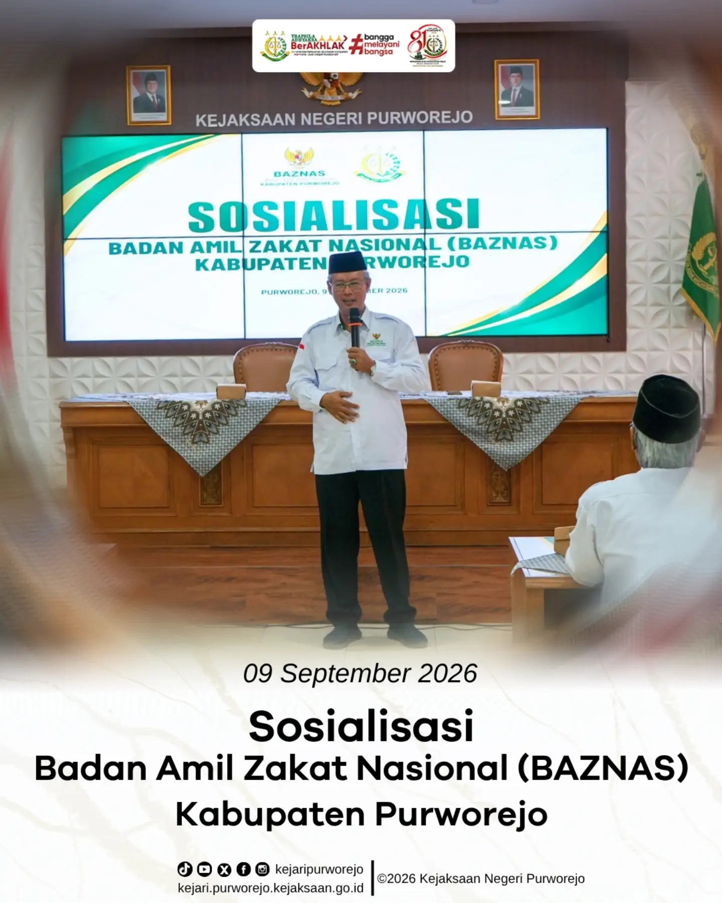 Sosialisasi Badan Amil Zakat Nasional (BAZNAS) Kabupaten Purworejo