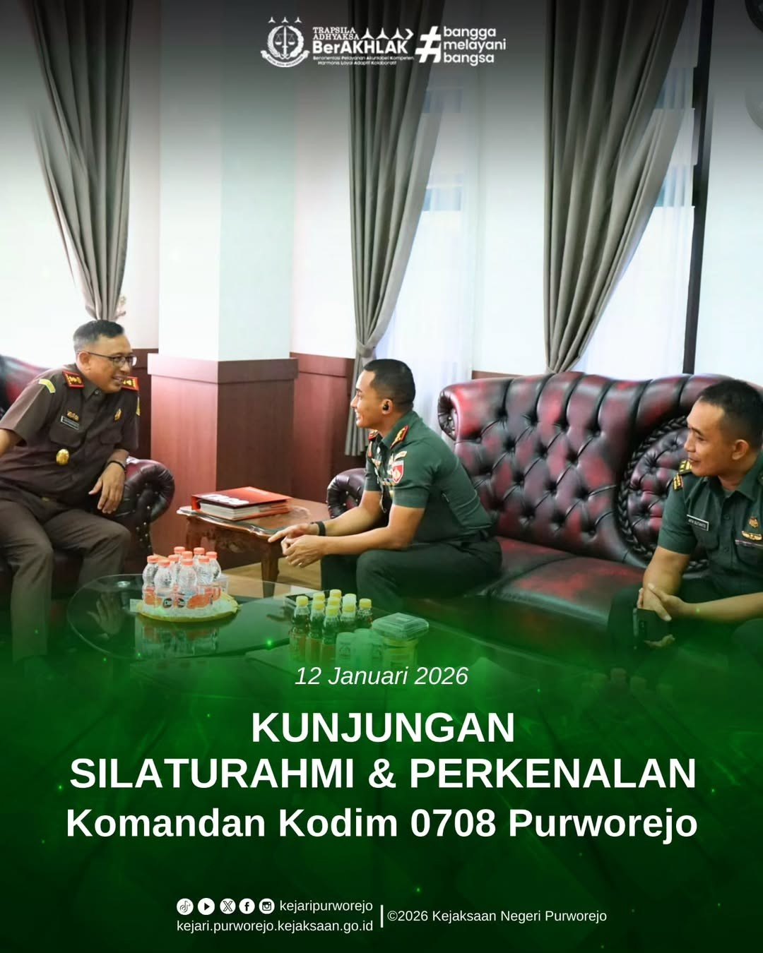 Kunjungan Silaturahmi dan Perkenalan Komandan Kodim 0708/Purworejo