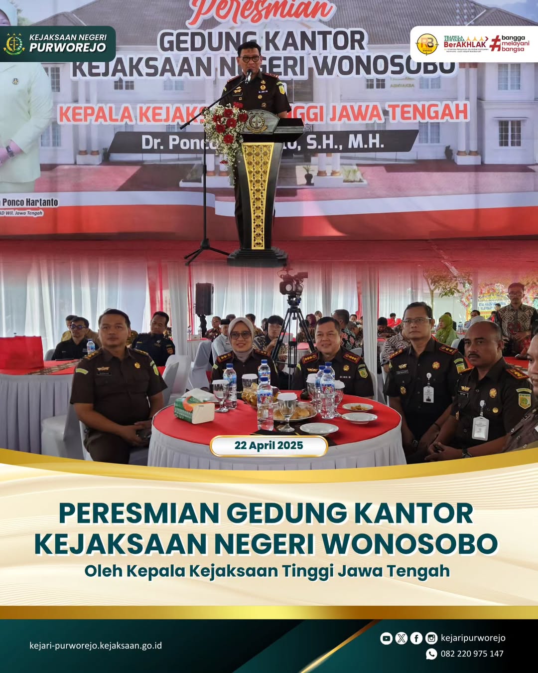 Peresmian Gedung Kantor Kejaksaan Negeri Wonosobo
