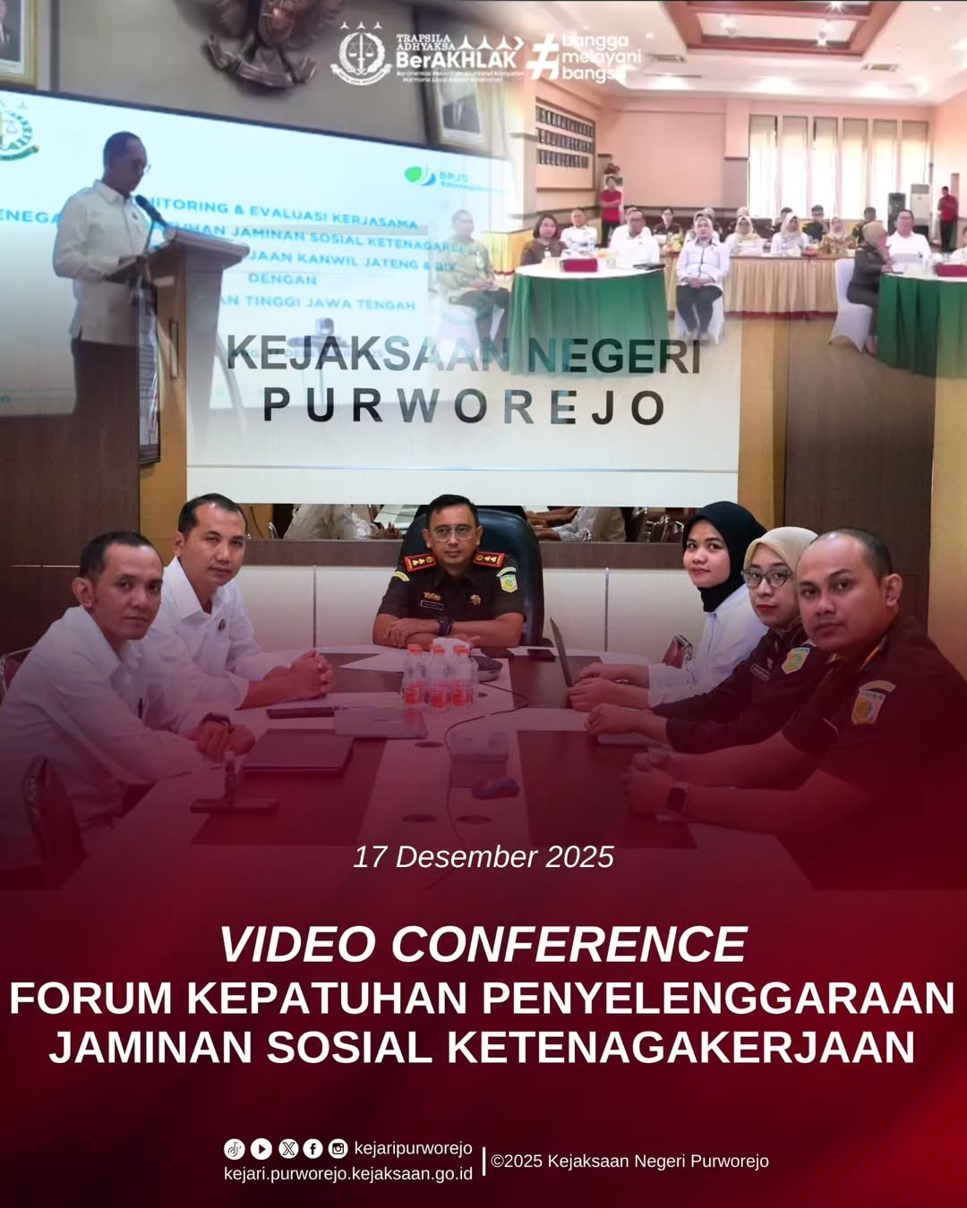 Video Conference Forum Kepatuhan Penyelenggaraan Jaminan Sosial Ketenagakerjaan