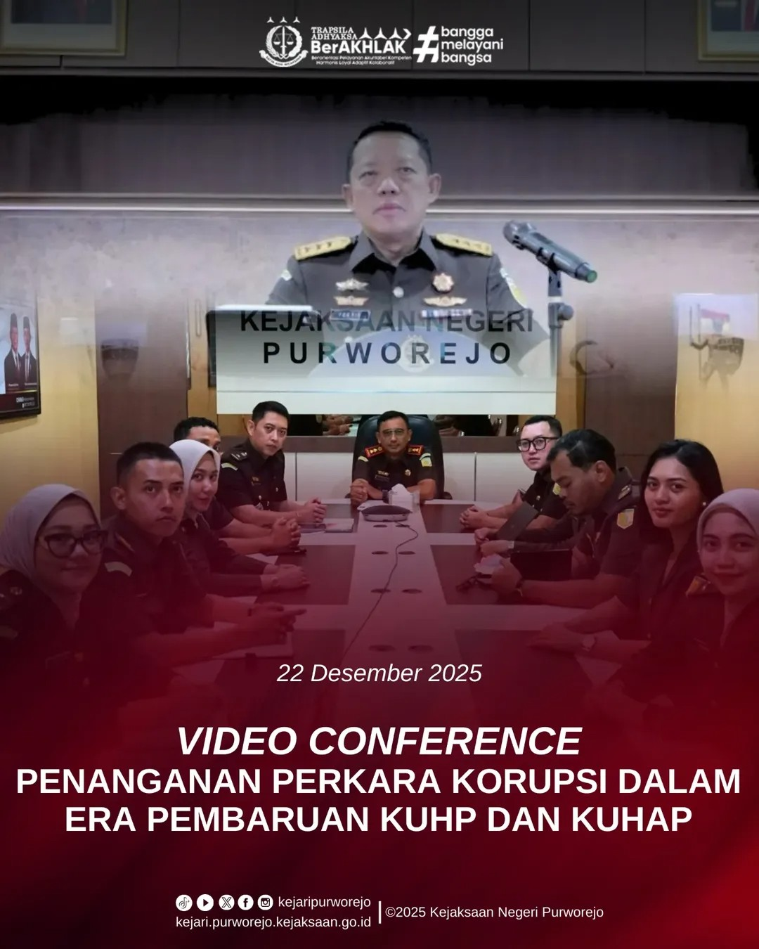 Video Conference Penanganan Perkara Korupsi dalam Era Pembaruan KUHP dan KUHAP