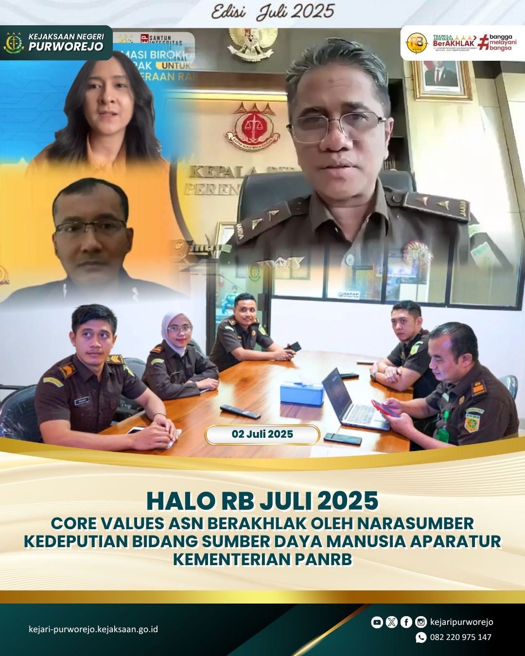 Video Confrance HaloRB Periode Juli Tahun 2025