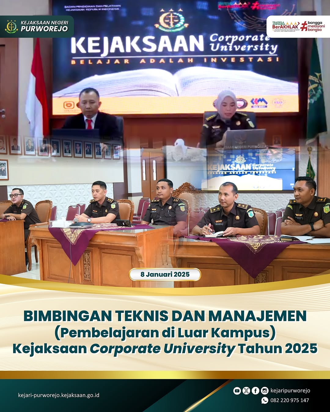 Bimbingan Teknis dan Manajemen (Pembelajaran di Luar Kampus) Kejaksaan Corporate University Tahun 2025