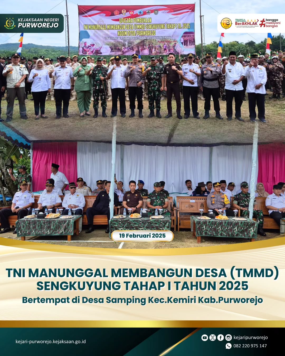 TNI Manunggal Membangun Desa (TMMD) Sengkuyung Tahap I Tahun 2025