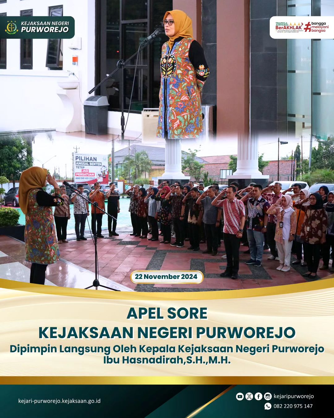 Apel Sore Kejaksaan Negeri Purworejo