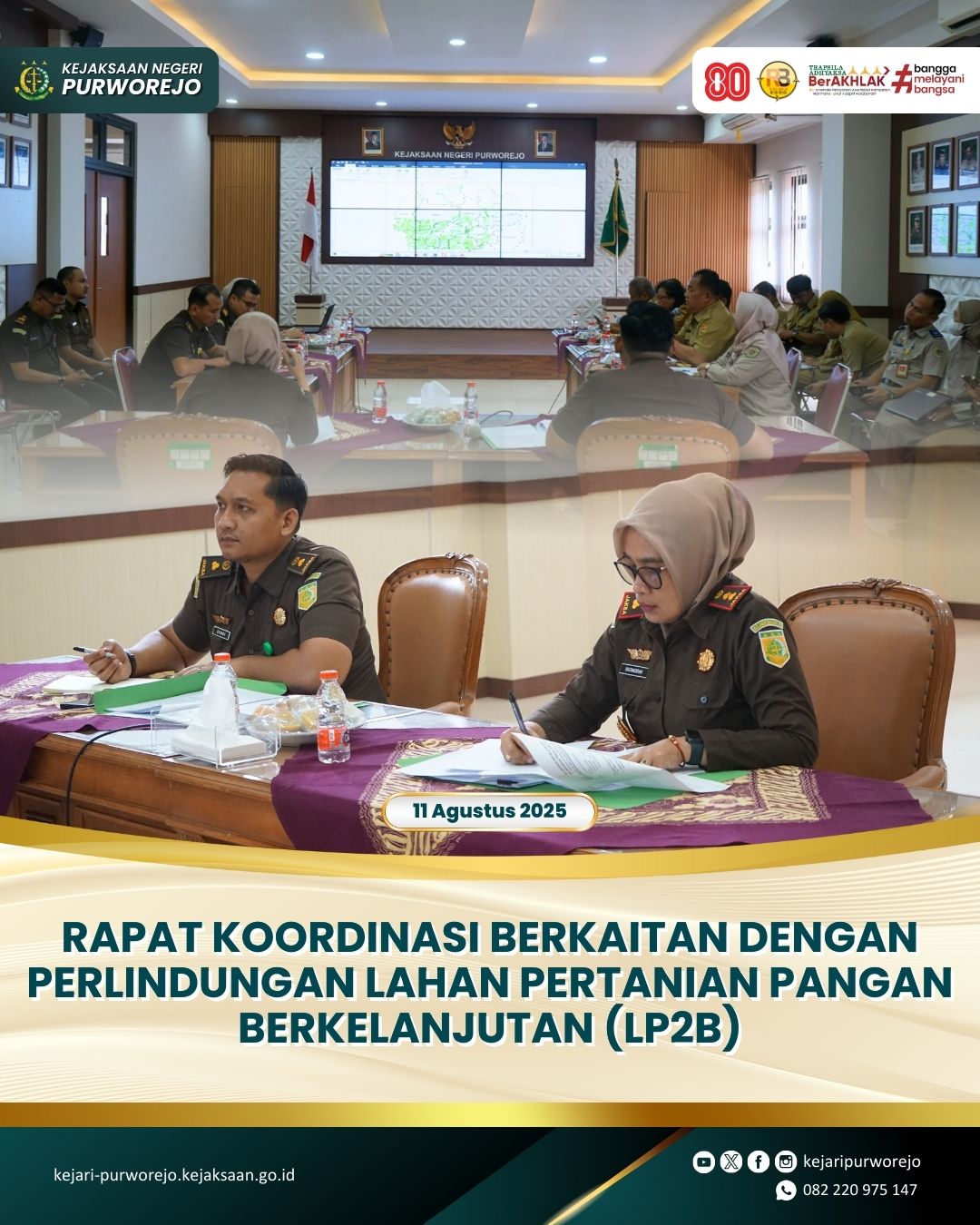 Rapat Koordinasi Berkaitan Dengan Perlindungan Lahan Pertanian Pangan Berkelanjutan (LP2B)