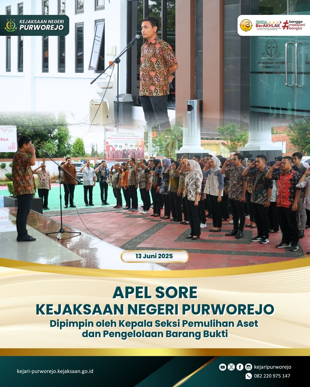 Apel Sore Kejaksaan Negeri Purworejo
