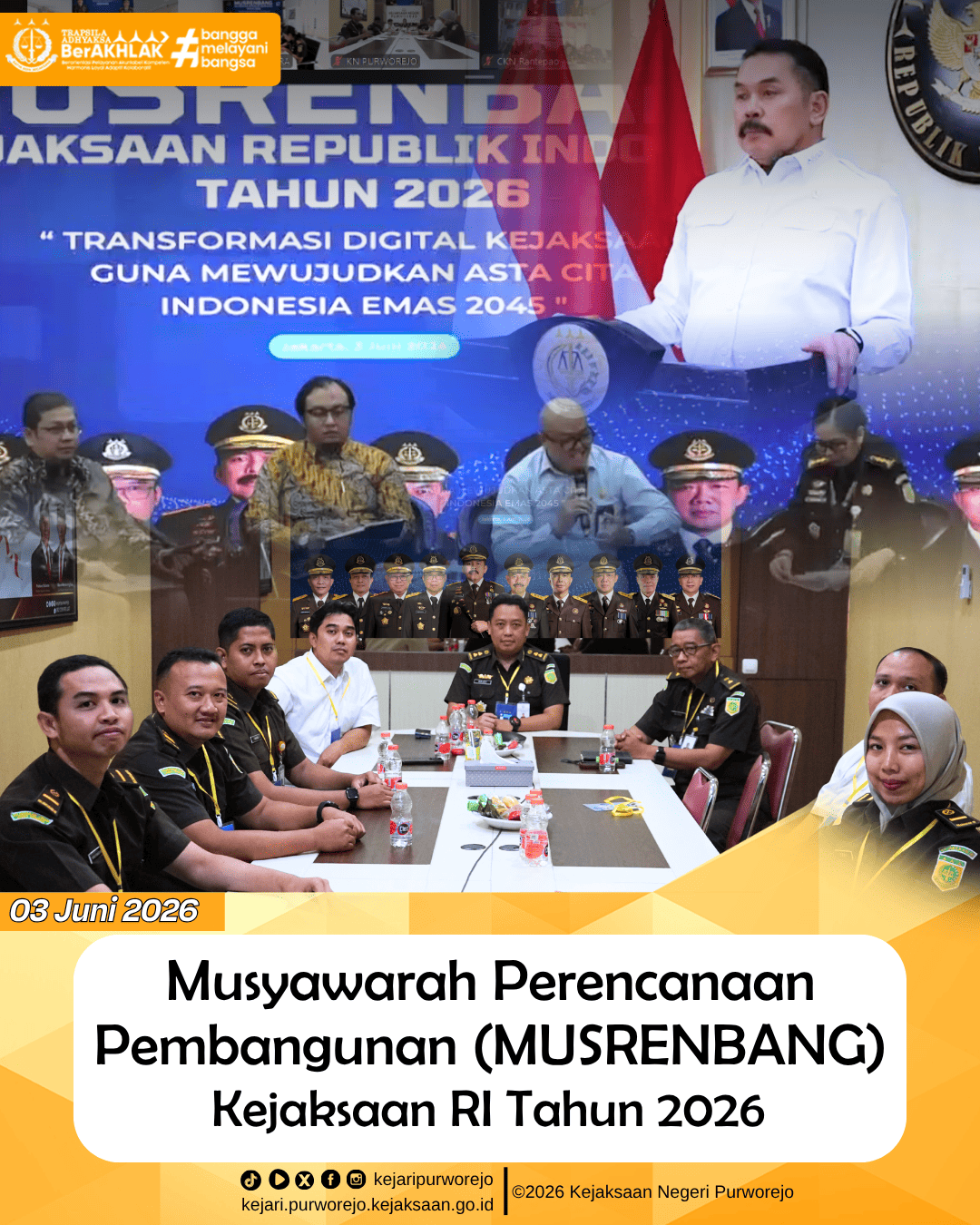 Musyawarah Perencanaan Pembangunan (Musrenbang) Kejaksaan RI Tahun 2026