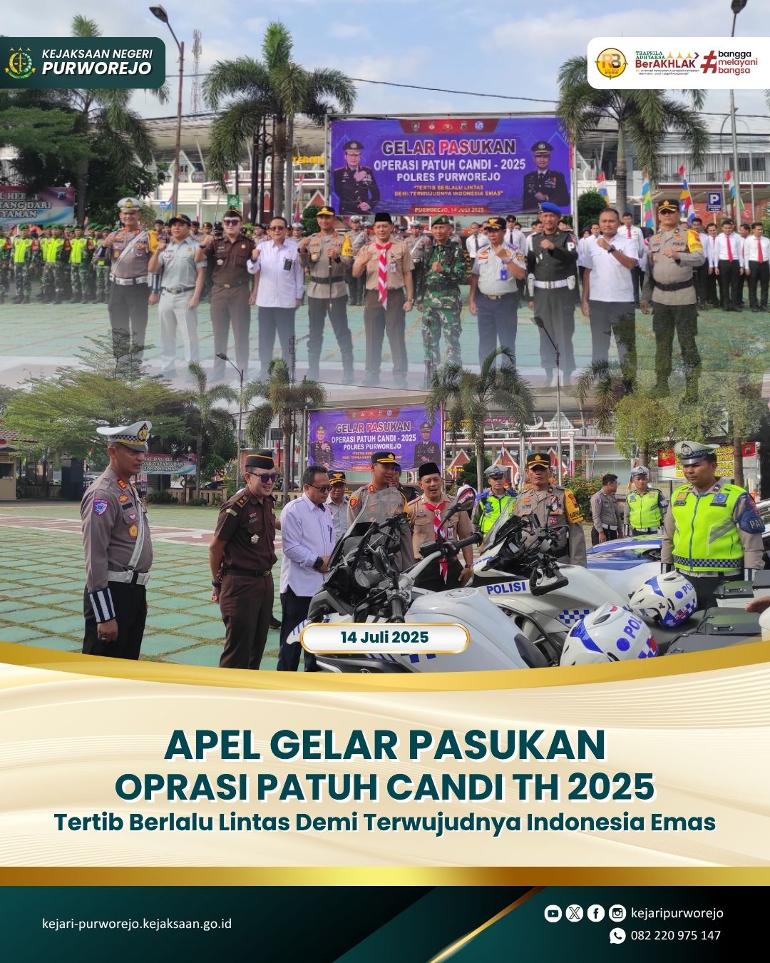 Apel Gelar Pasukan Operasi Patuh Candi Tahun 2025