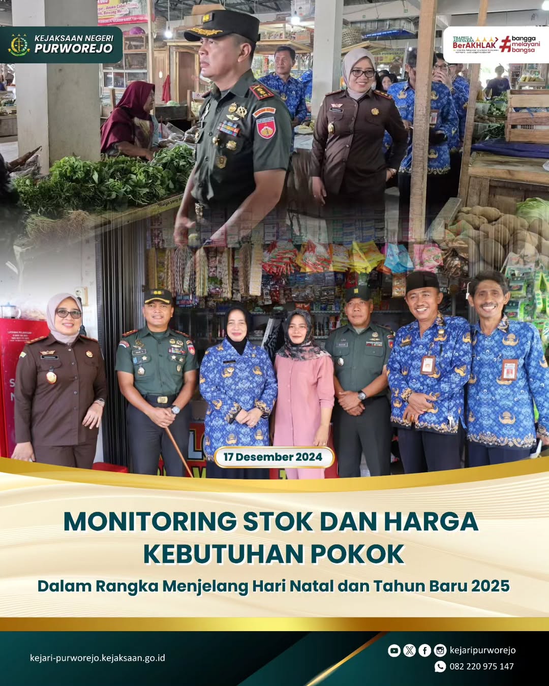 Monitoring Stok dan Harga Kebutuhan Pokok dalam rangka Menjelang Hari Natal 2024 dan Tahun Baru 2025