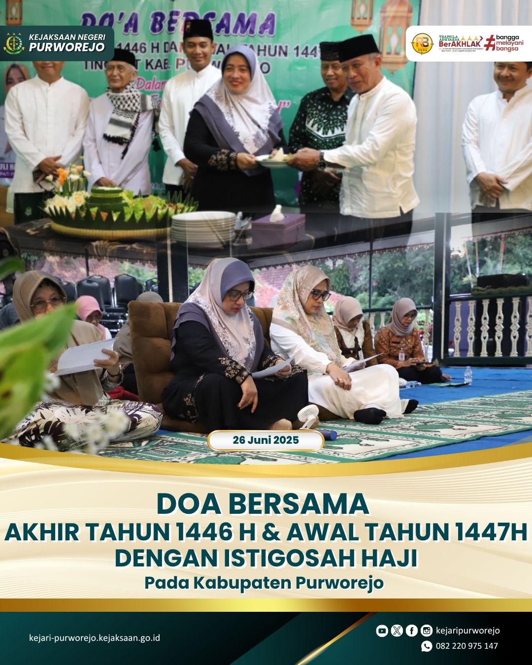 Doa Bersama Akhir Tahun 1446 H dan Awal Tahun 1447 H
