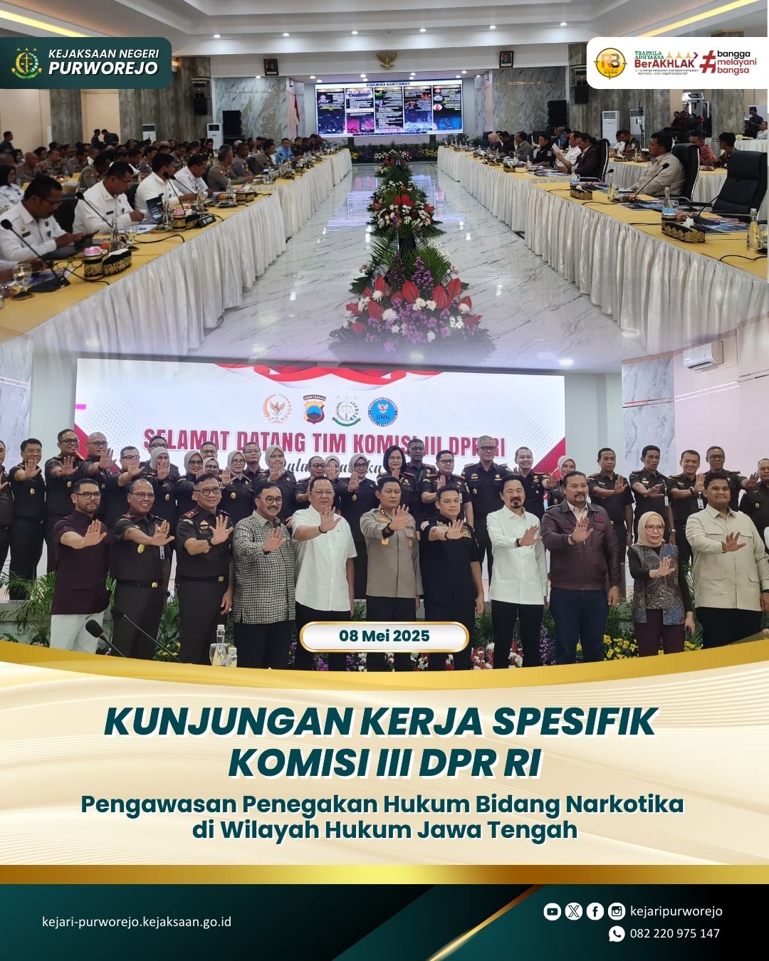 Kunjungan Kerja Spesifik Komisi III DPR RI
