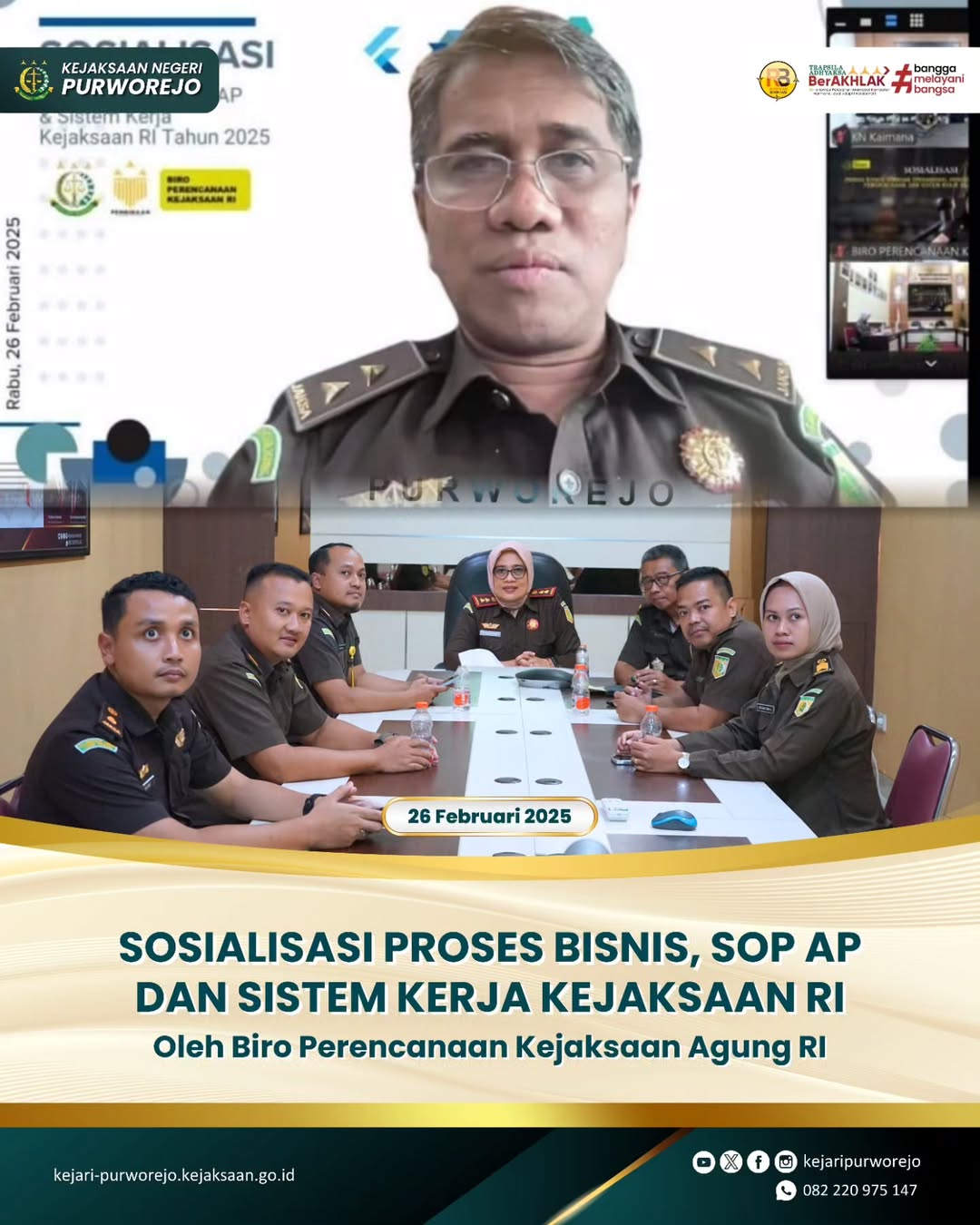 Sosialisasi Proses Bisnis, SOP AP dan Sistem Kerja Kejaksaan Agung RI