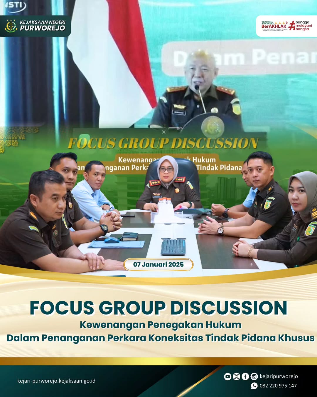Focus Group Discussion Kewenangan Penegakan Hukum dalam Penanganan Perkara Koneksitas Tindak Pidana Khusus