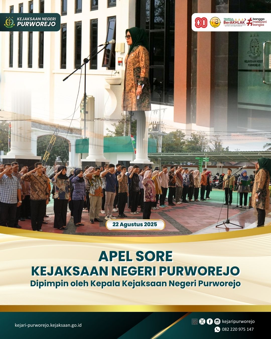 Apel Sore Kejaksaan Negeri Purworejo