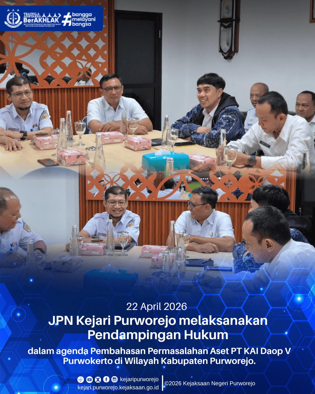 Pendampingan Hukum Pembahasan Permasalahan Aset PT KAI Daop V Purwokerto di Wilayah Kabupaten Purworejo