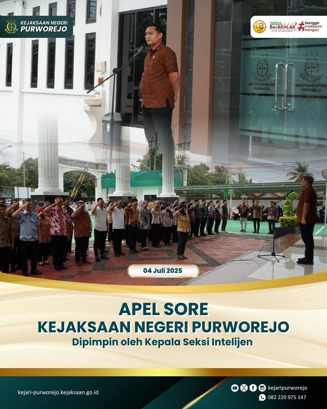 Apel Sore Kejaksaan Negeri Purworejo