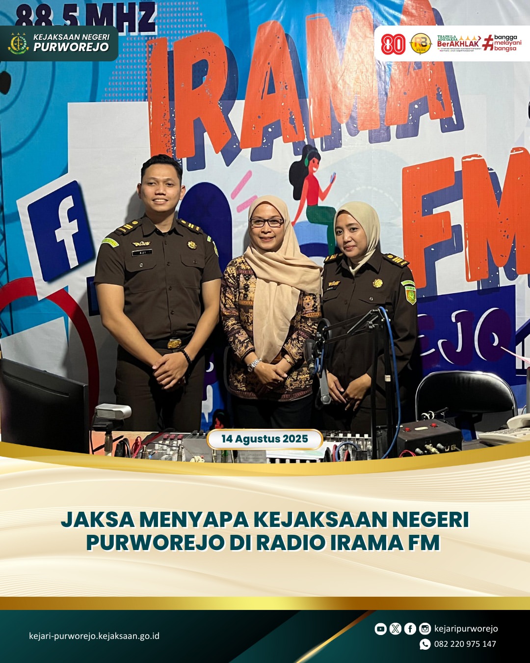 Jaksa Menyapa Kejaksaan Negeri Purworejo di Radio Irama FM