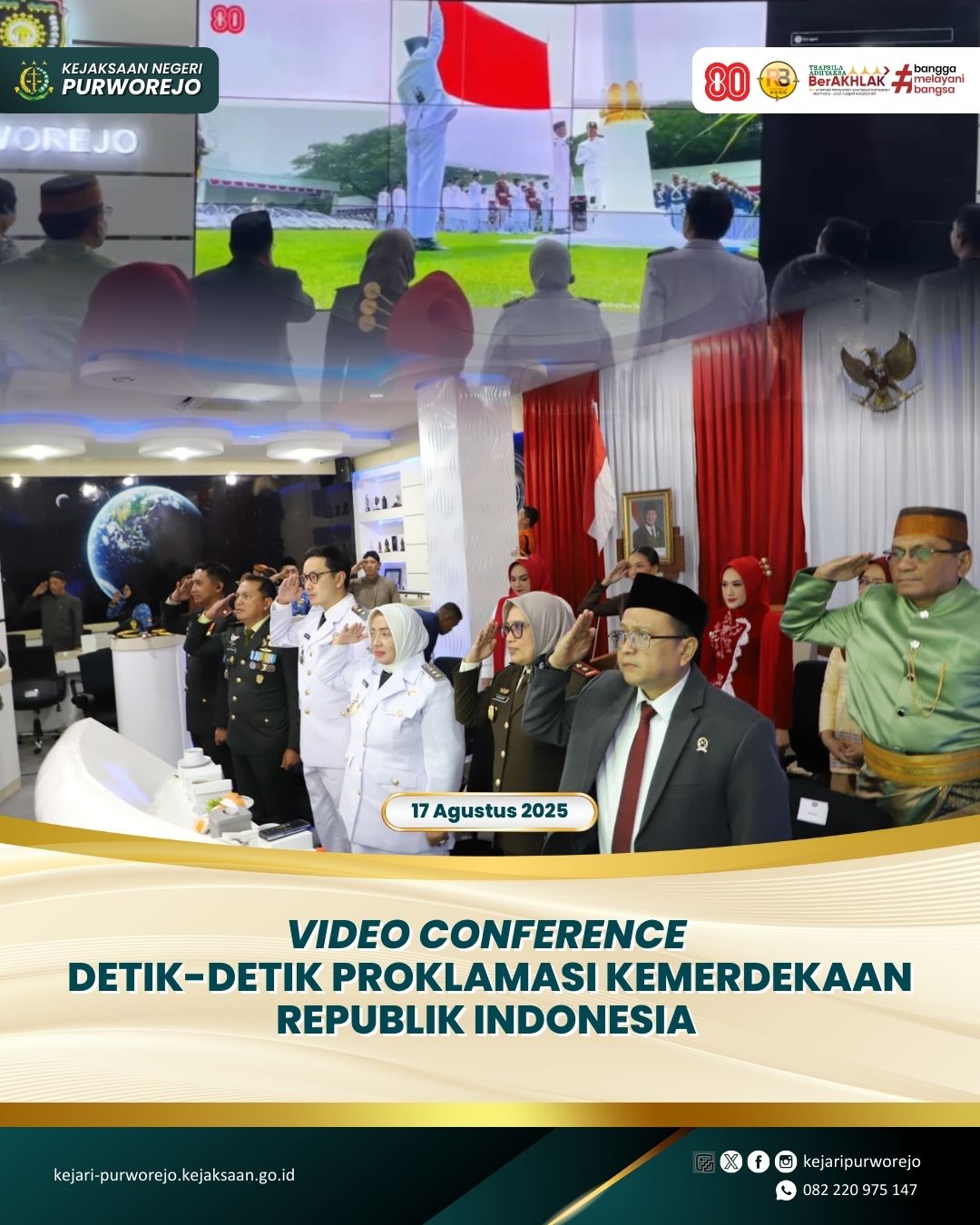 Video Conference Detik-Detik Proklamasi Kemerdekaan Republik Indonesia